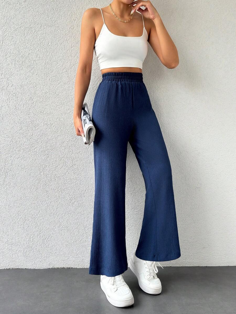 niebieskie spodnie casual