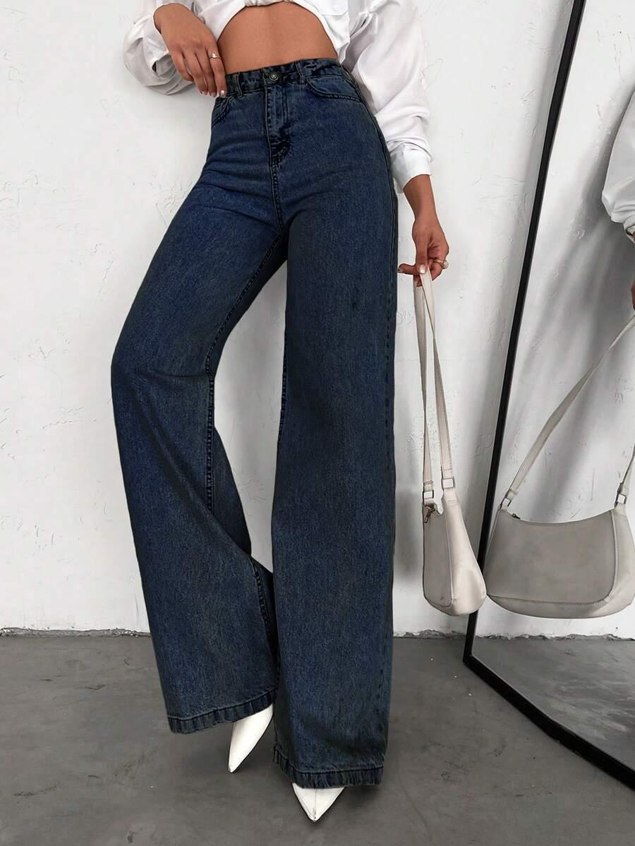 SPODNIE JEANS SZEROKIE NOGAWKI