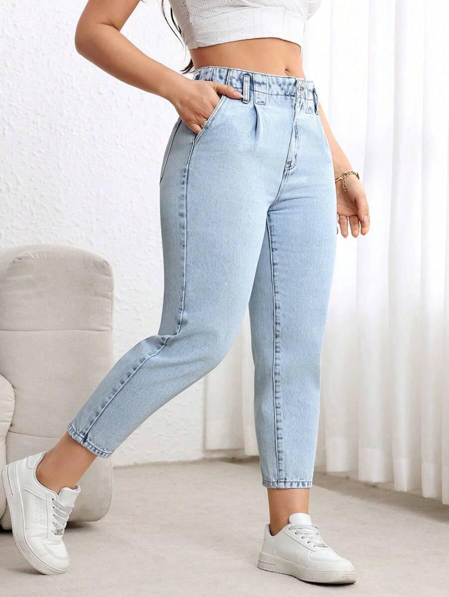 NIEBIESKIE SPODNIE JEANS 