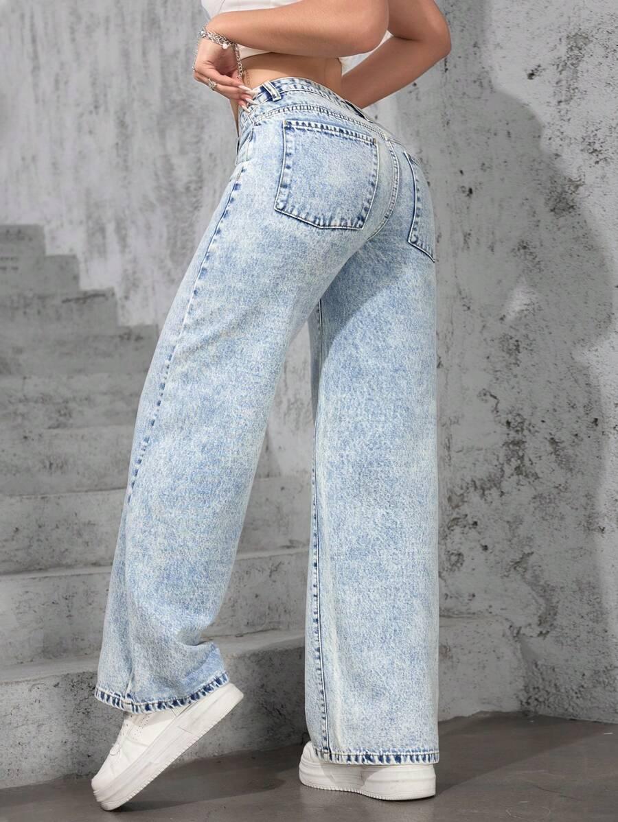 NIEBIESKIE SPODNIE JEANS