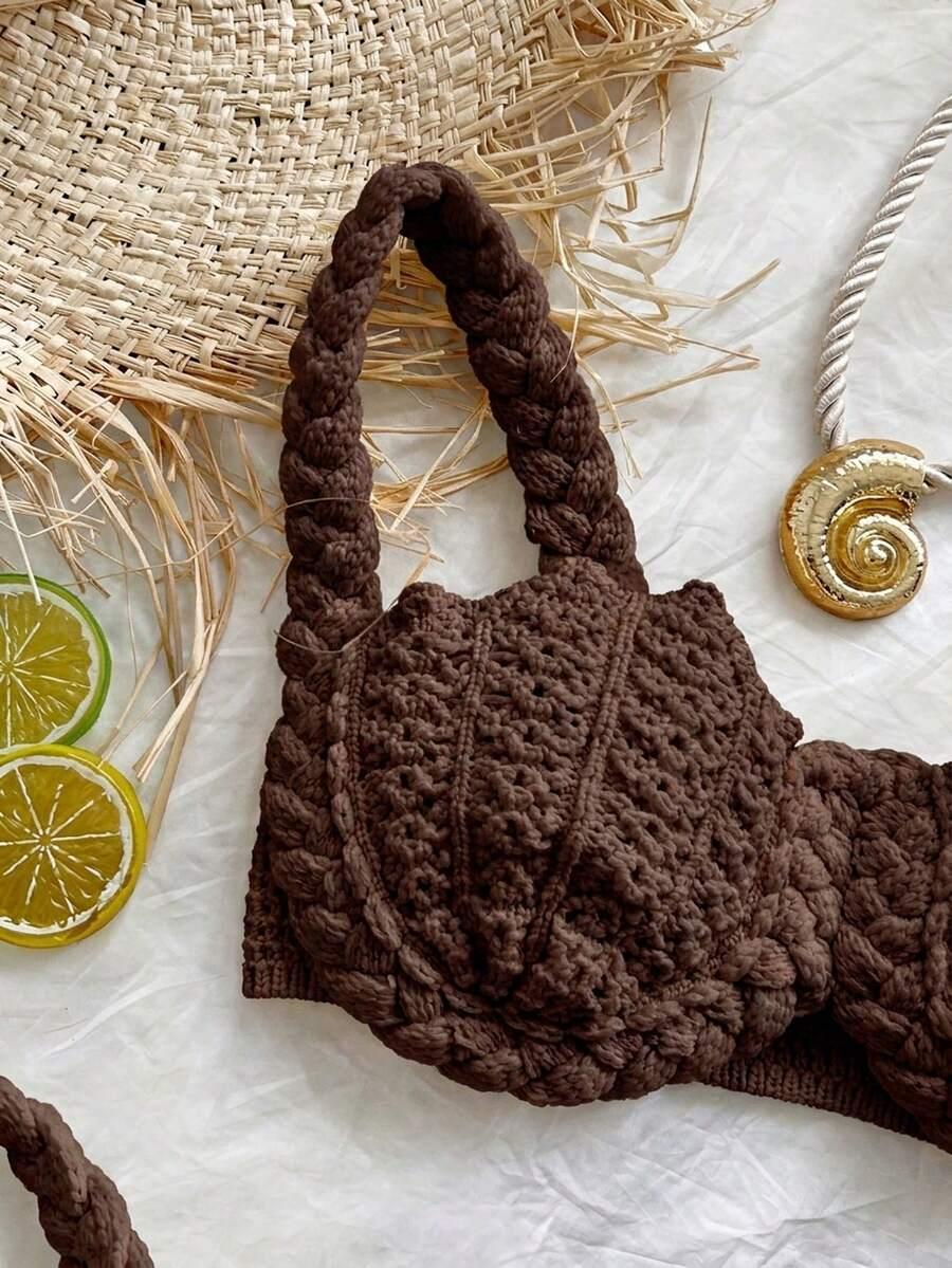brązowy dół od bikini