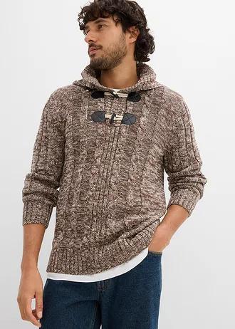 GRUBY SWETER Z KAPTUREM