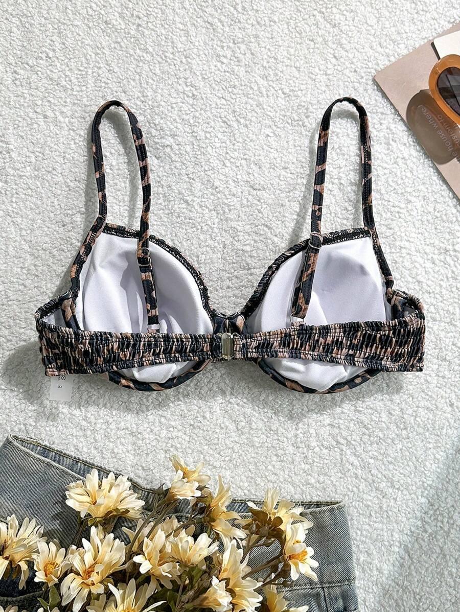 góra od bikini animal print