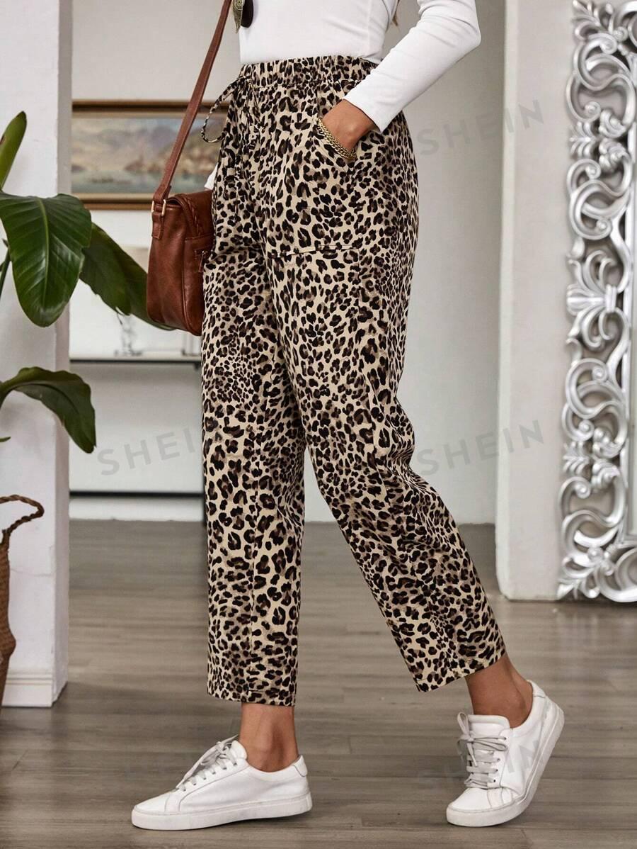 SPODNIE ANIMAL PRINT CASUAL 