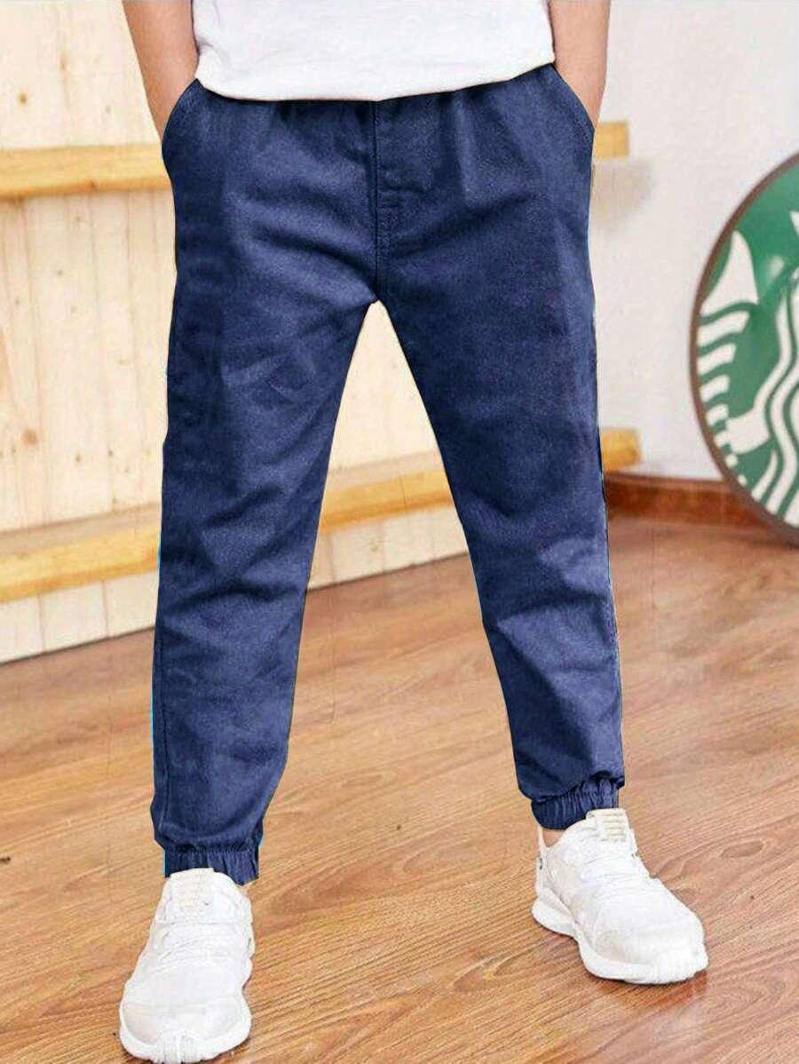 GRANATOWE SPODNIE JOGGER