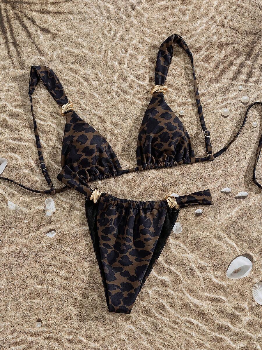 DWUCZĘŚCIOWY STRÓJ KĄPIELOWY ANIMAL PRINT