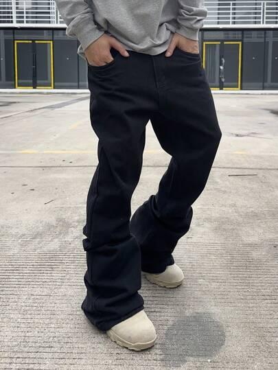 czarne spodnie jeans 