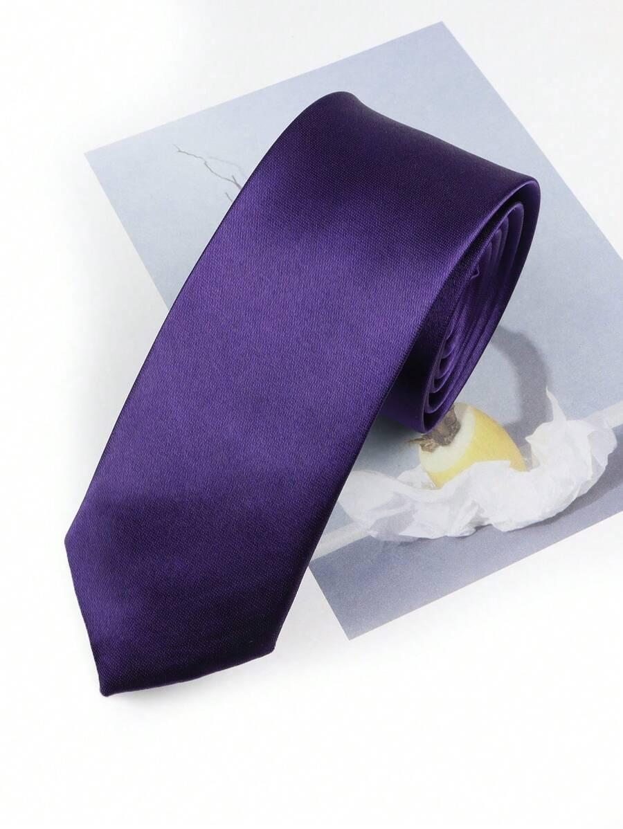 fioletowy elegancki krawat