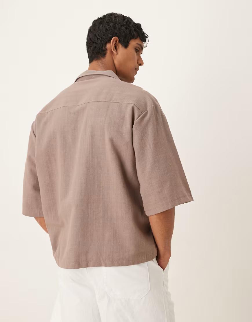 KOSZULKA POLO Z DOMIESZKĄ LNU