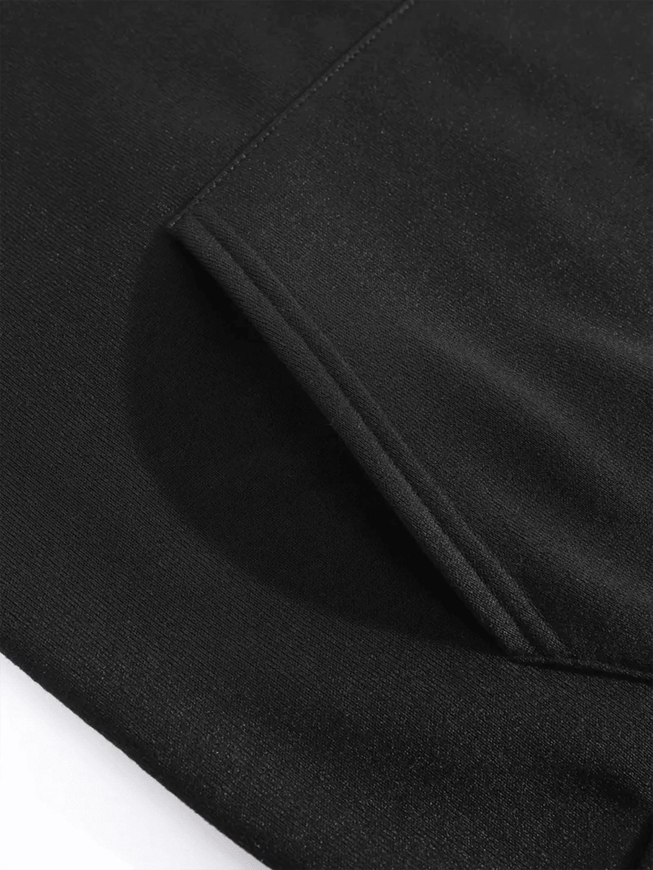 CZARNA BLUZA KAPTUR 