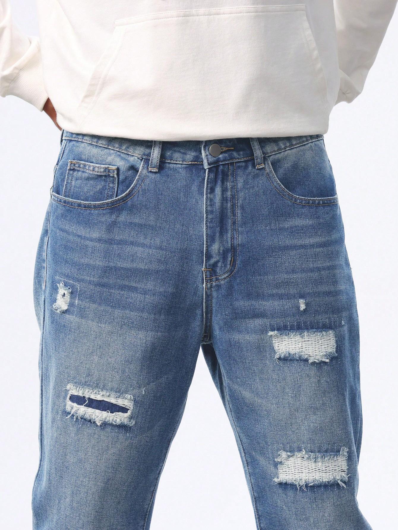NIEBIESKIE SPODNIE JEANS