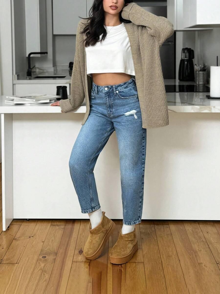 NIEBIESKIE SPODNIE JEANS