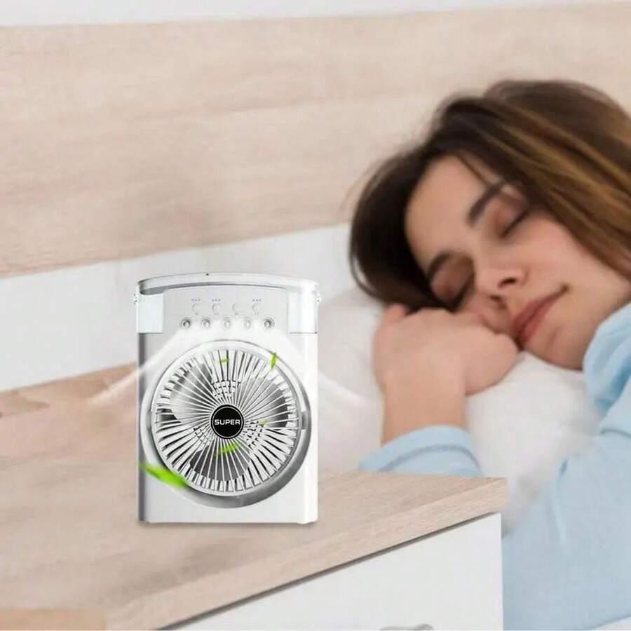 biały mini wentylator