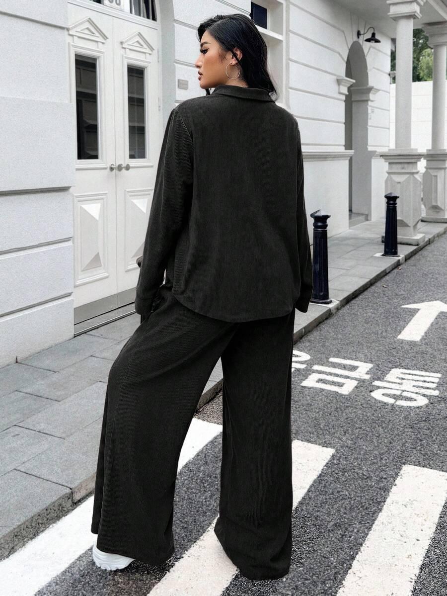 czarne spodnie casual