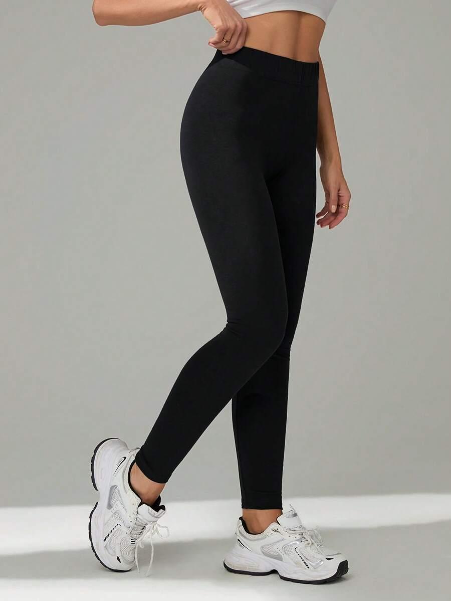 CZARNE LEGGINSY CASUAL