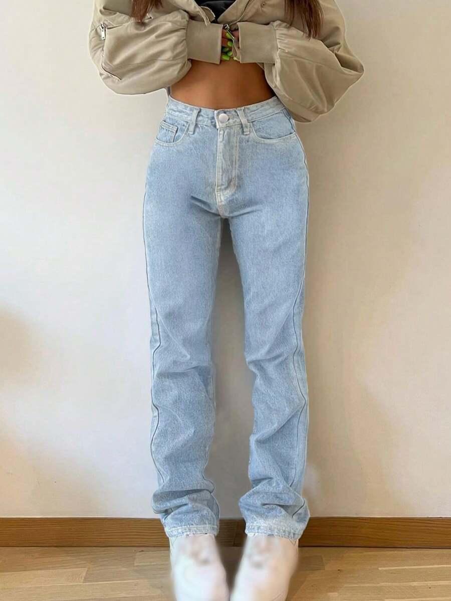 NIEBIESKIE SPODNIE JEANS