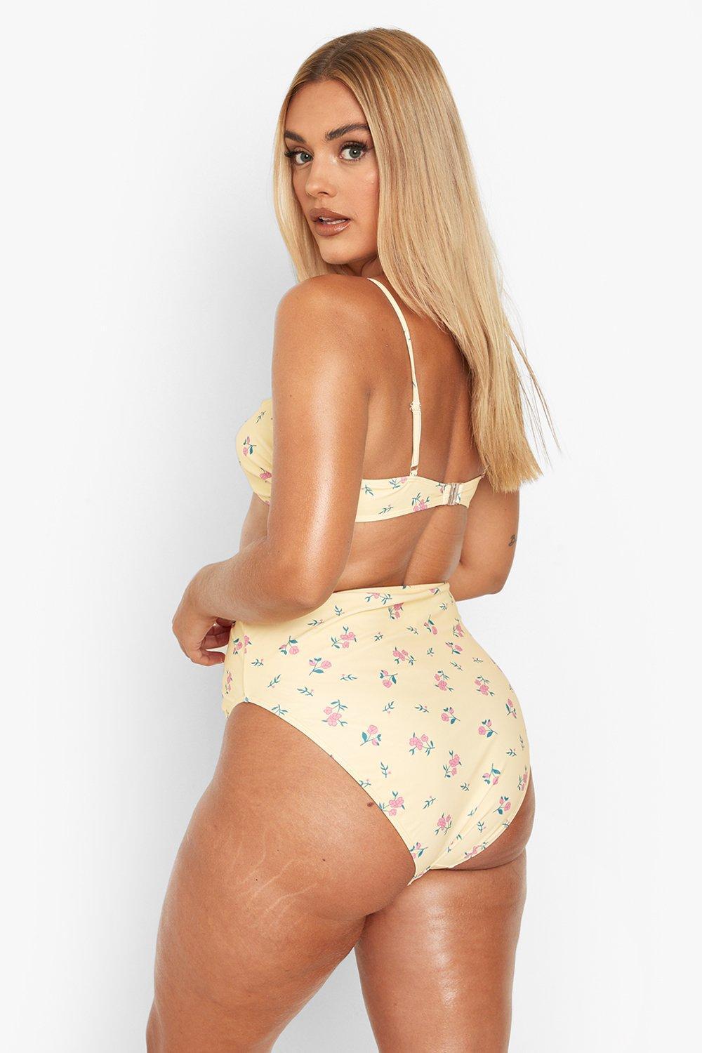 DÓŁ OD BIKINI KWIATY