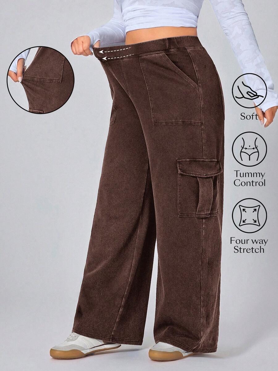 BRĄZOWE SPODNIE CASUAL