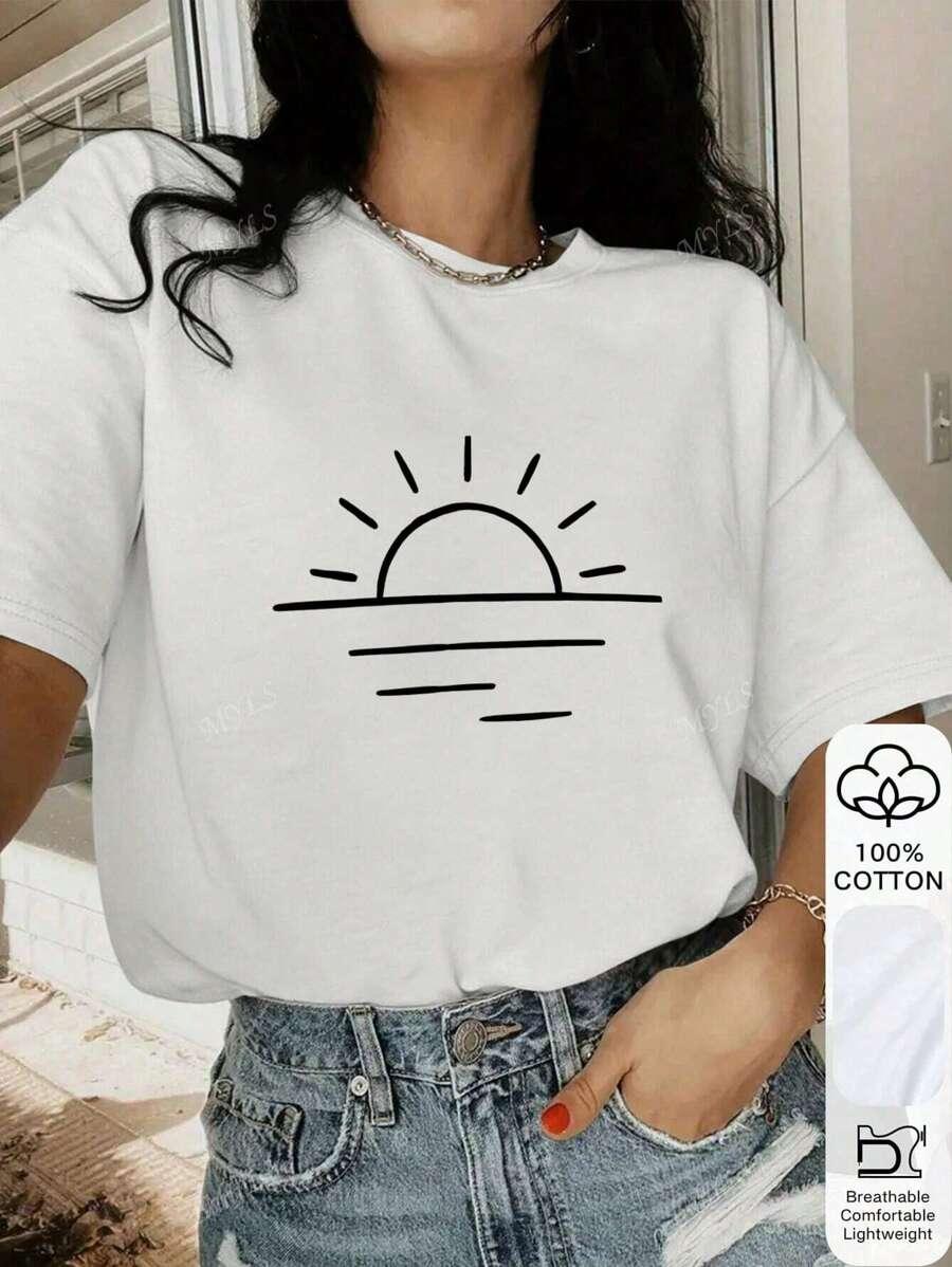T-SHIRT Z NADRUKIEM