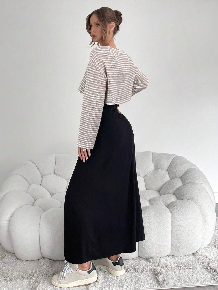 SUKIENKA SWETER KOMPLET