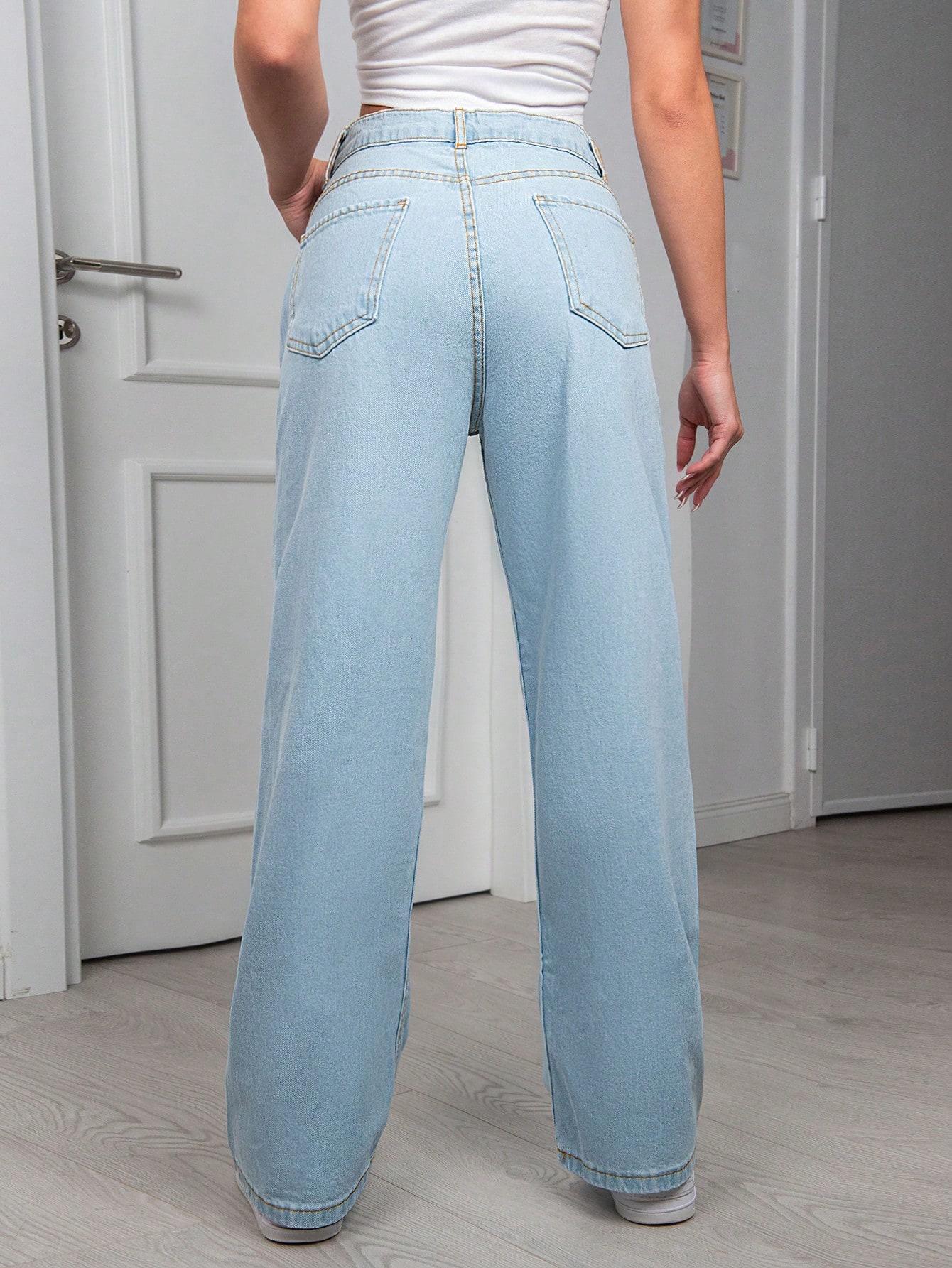 spodnie jeans prosta nogawka
