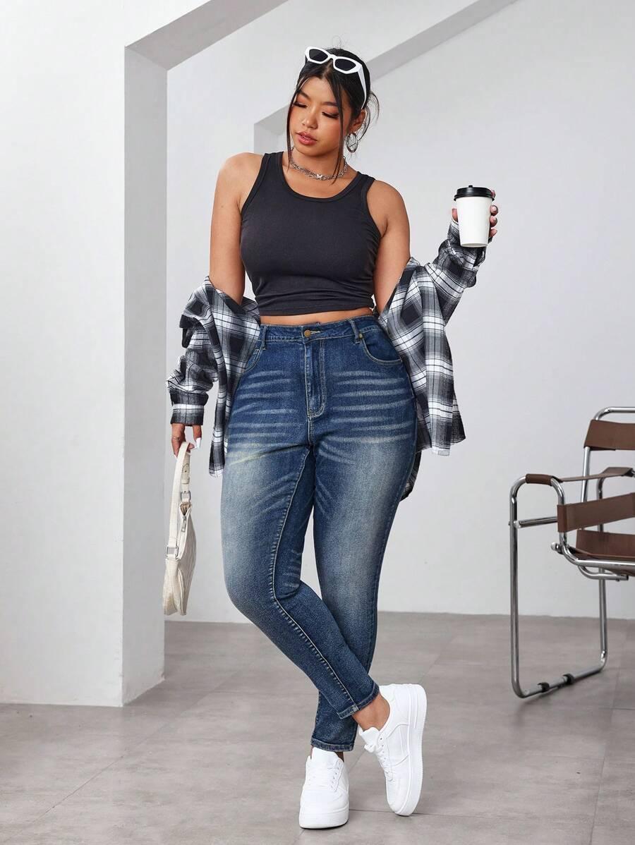 NIEBIESKIE SPODNIE JEANS
