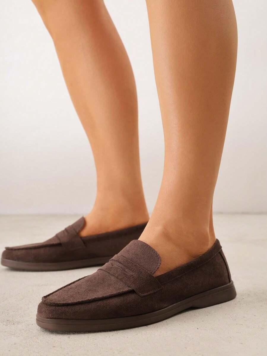 BRĄZOWE MOKASYNY CASUAL 