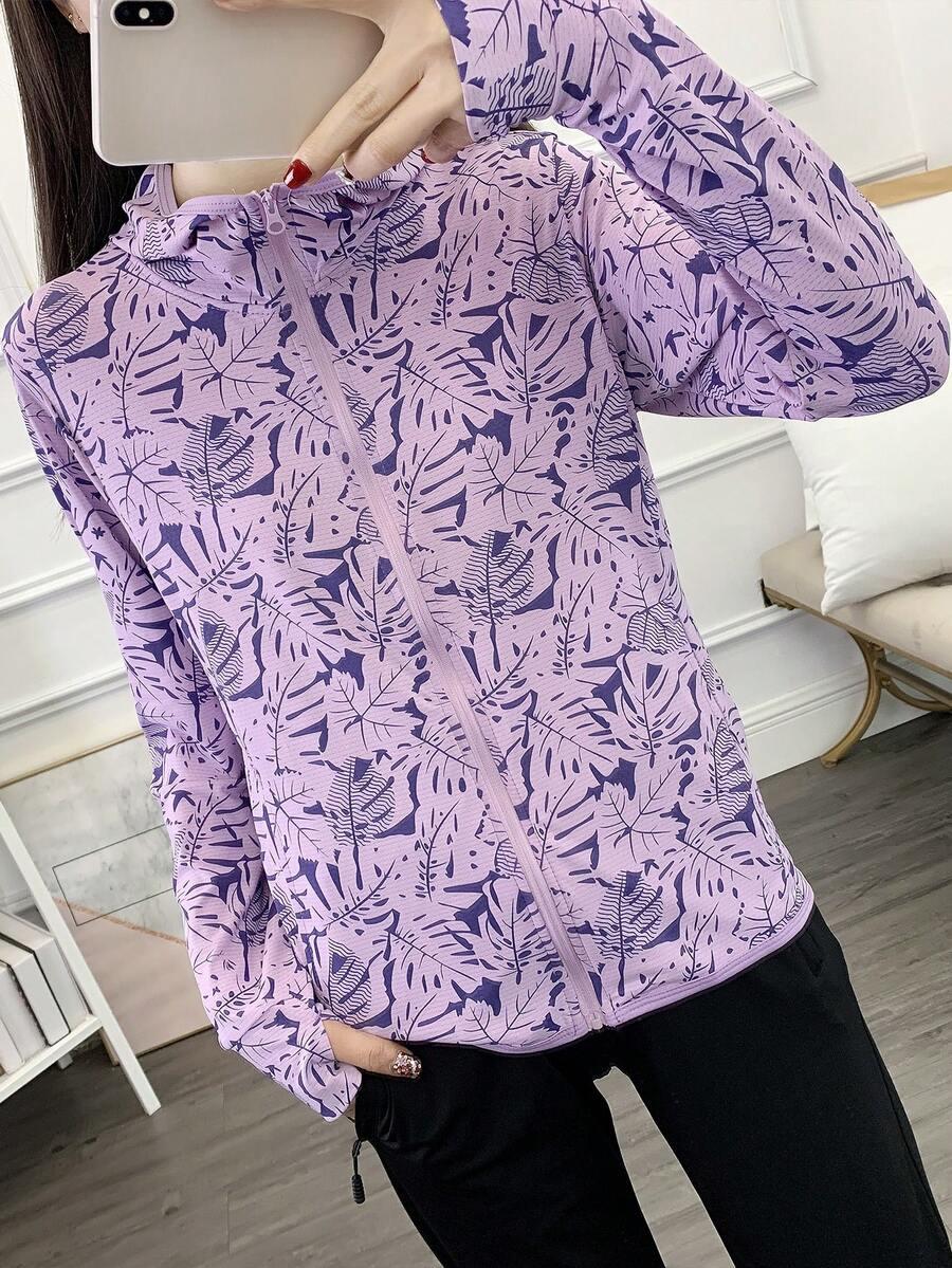 fioletowa bluza print