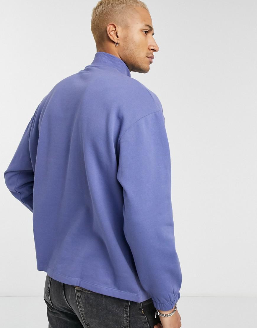 fioletowa bluza zamek