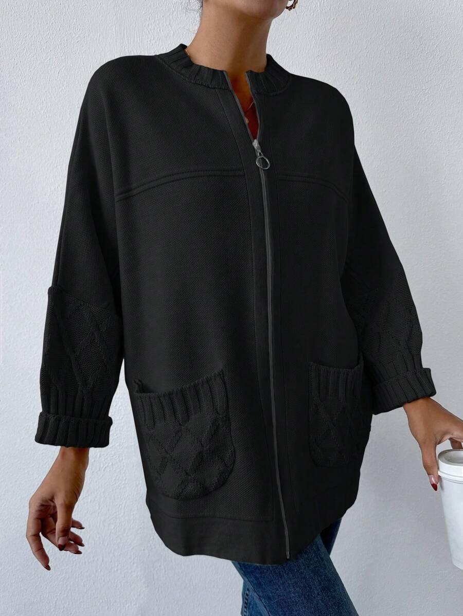 CZARNY SWETER ZAMEK