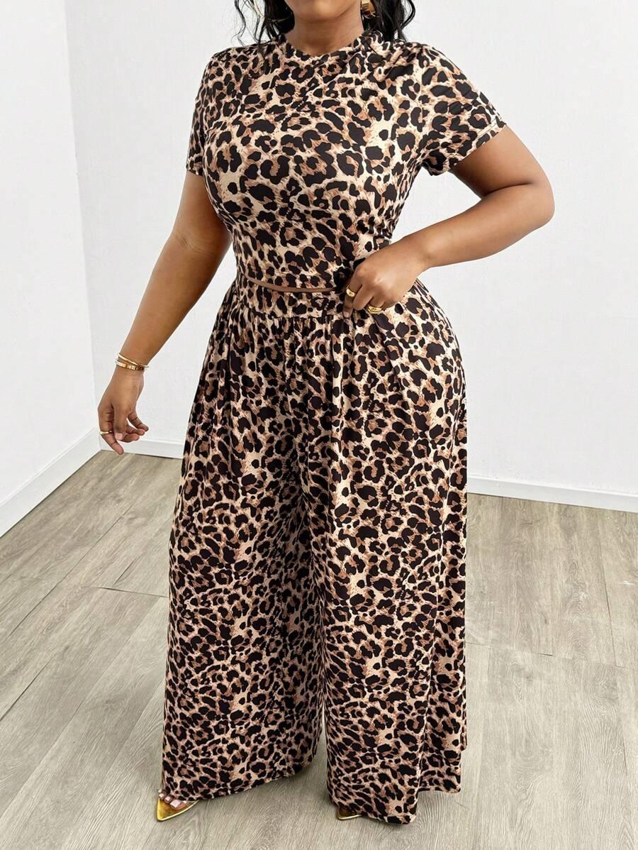 BLUZKA KRÓTKI RĘKAW ANIMAL PRINT