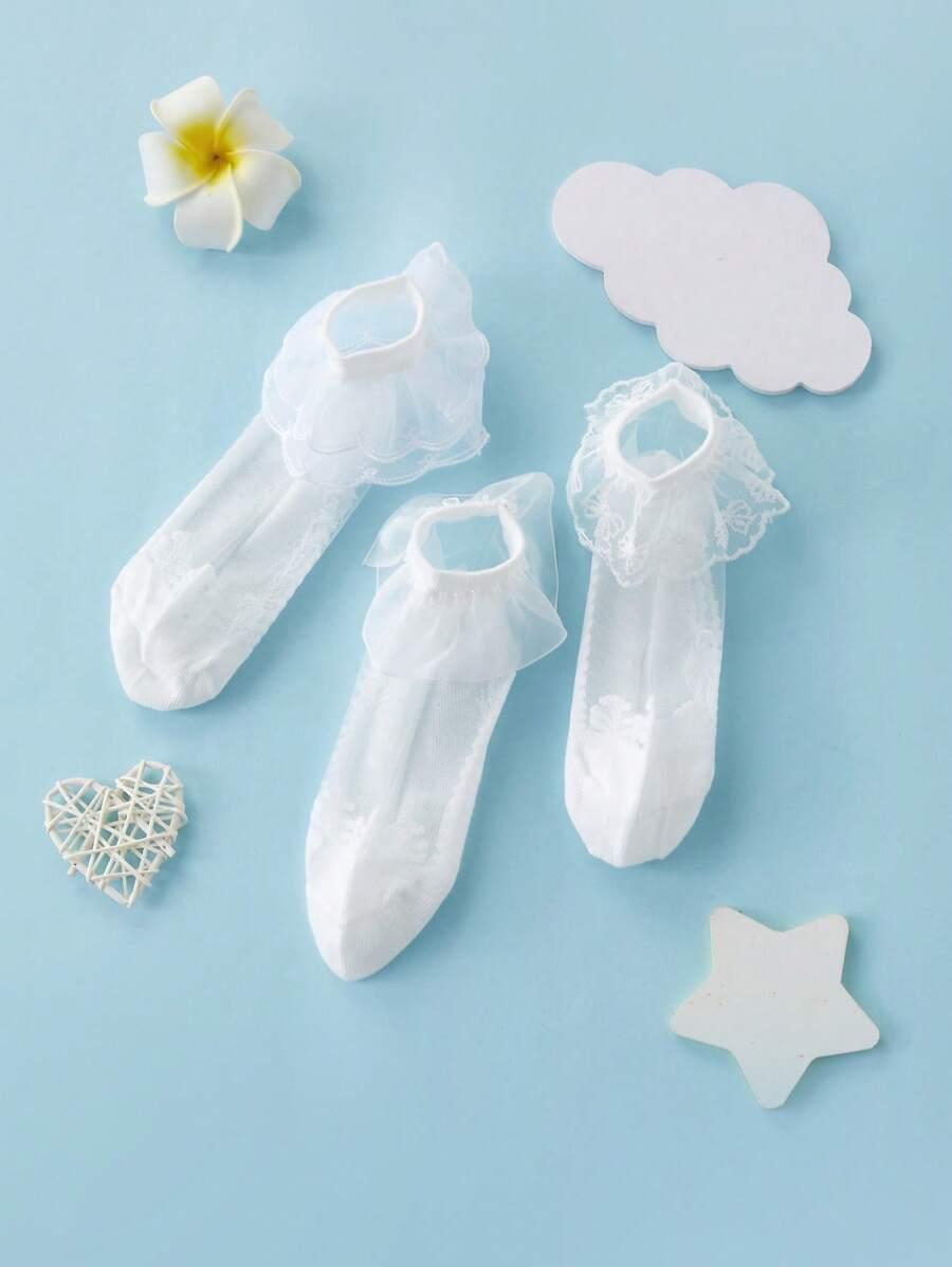 białe skarpetki 2-pack