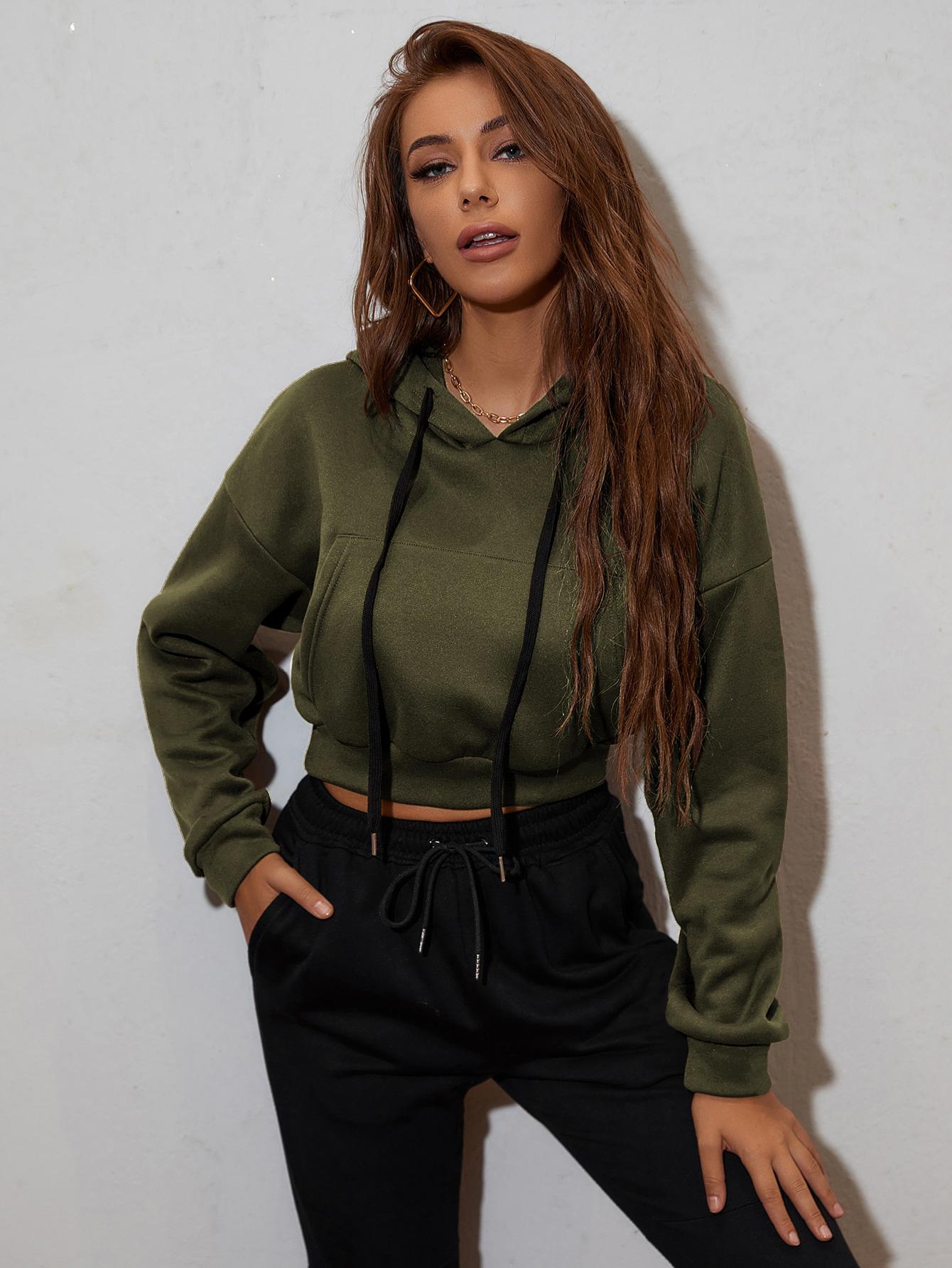 ZIELONA BLUZA KAPTUR