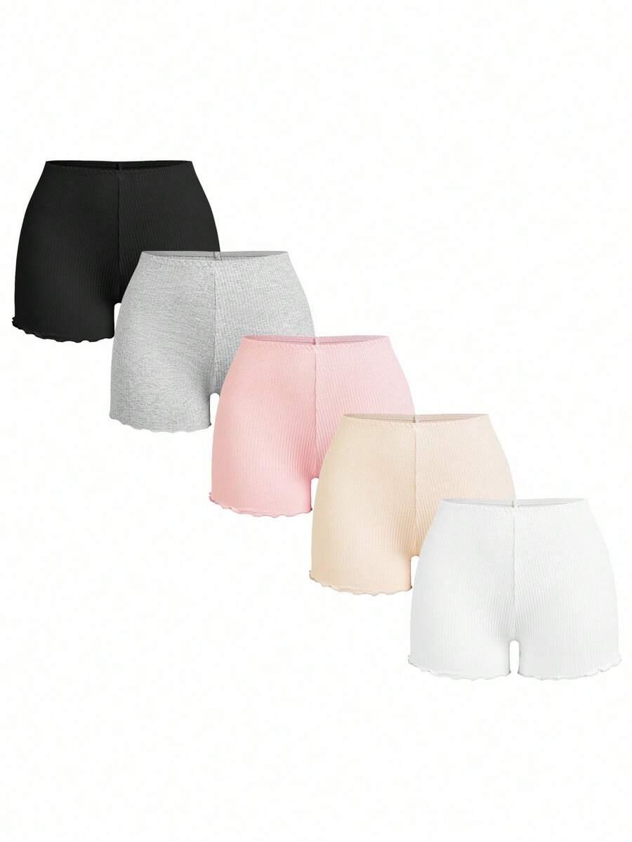 spodenki dzianina prążki 5-pack