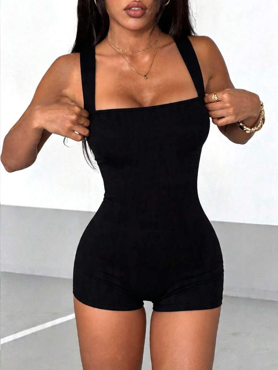 CZARNY KOMBINEZON CASUAL