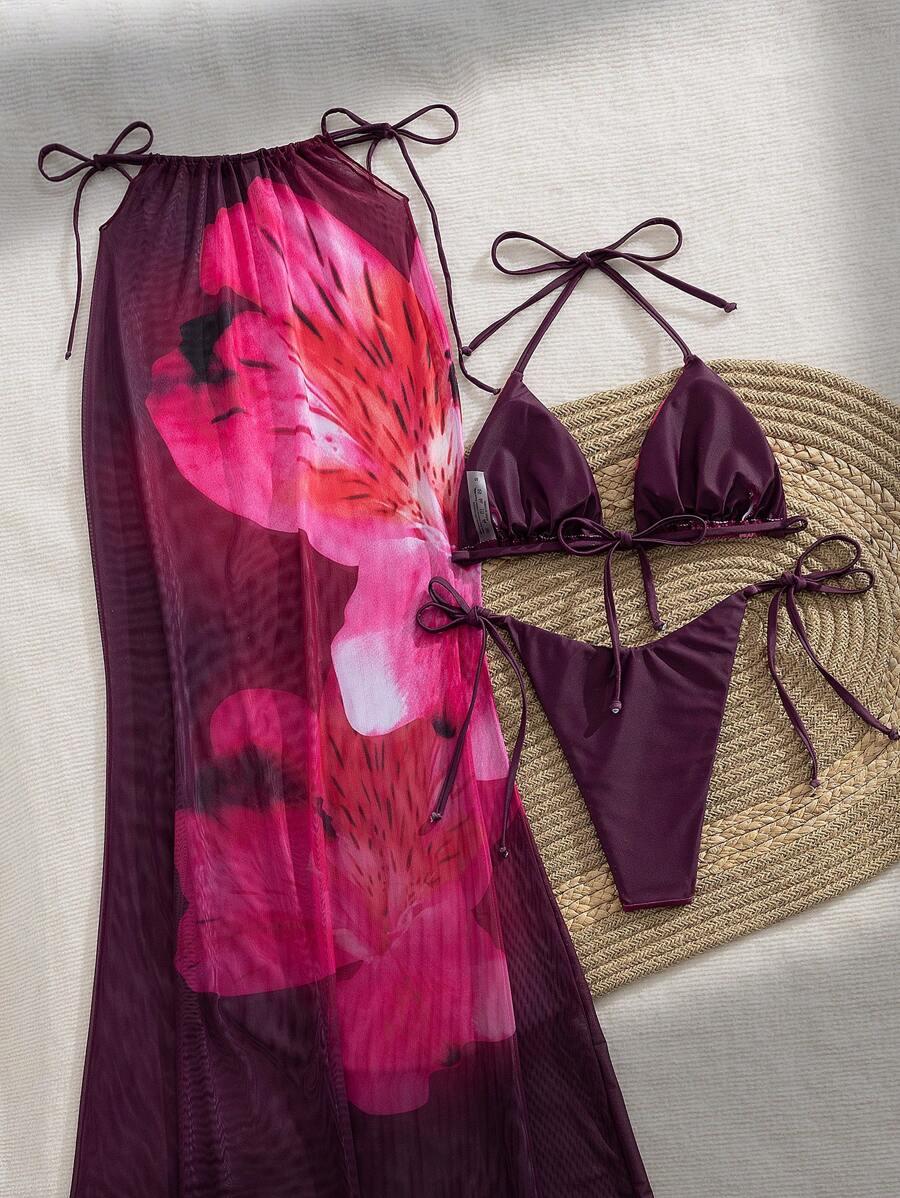 góra od bikini spódnica komplet 