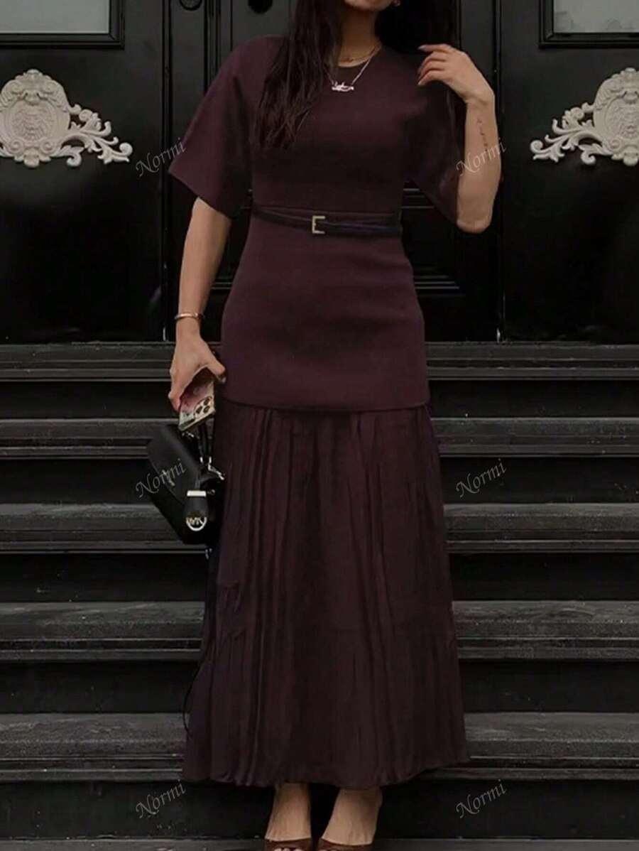 BORDOWA MAXI SUKIENKA