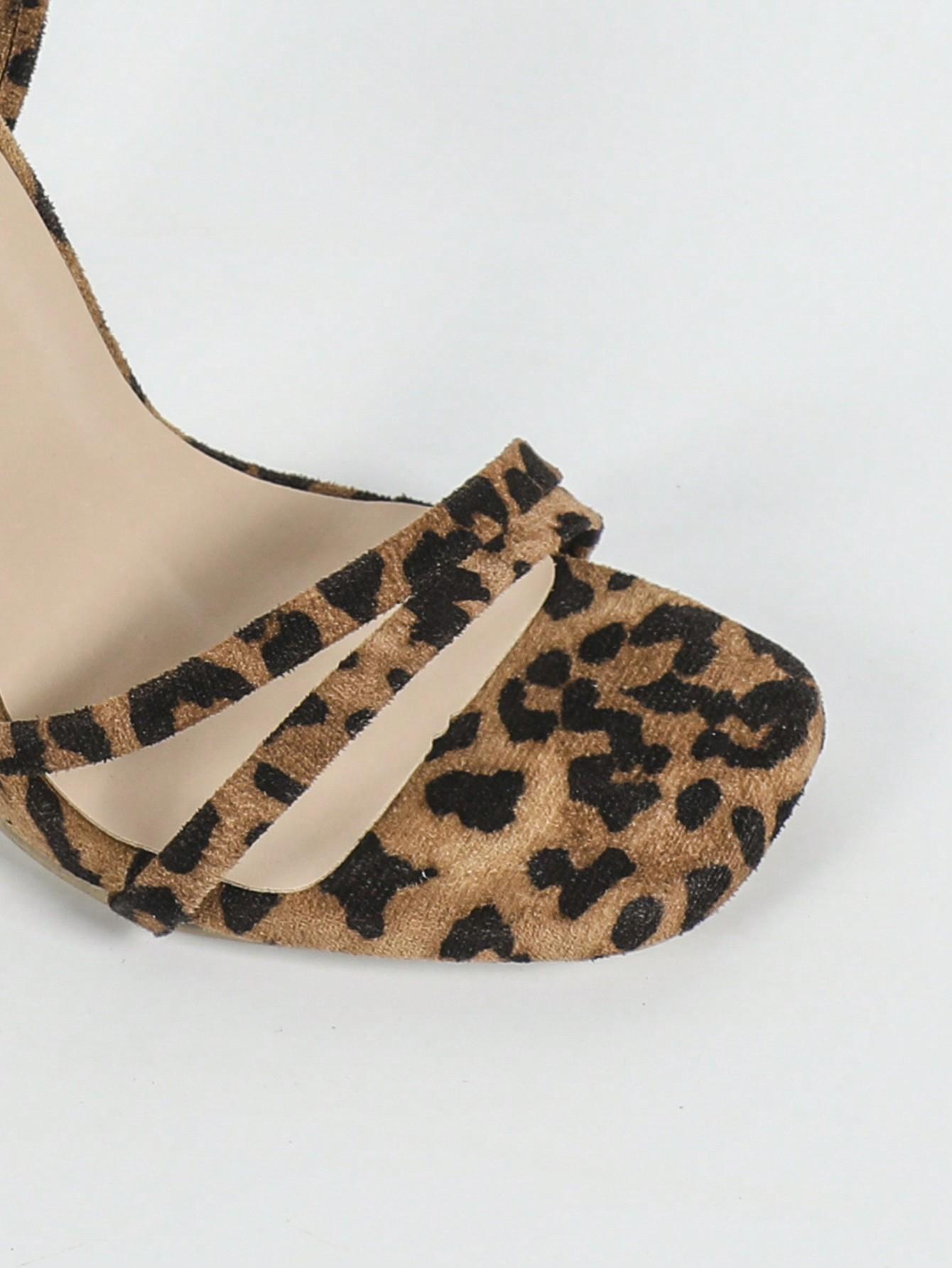 SANDAŁY OBCAS ANIMAL PRINT