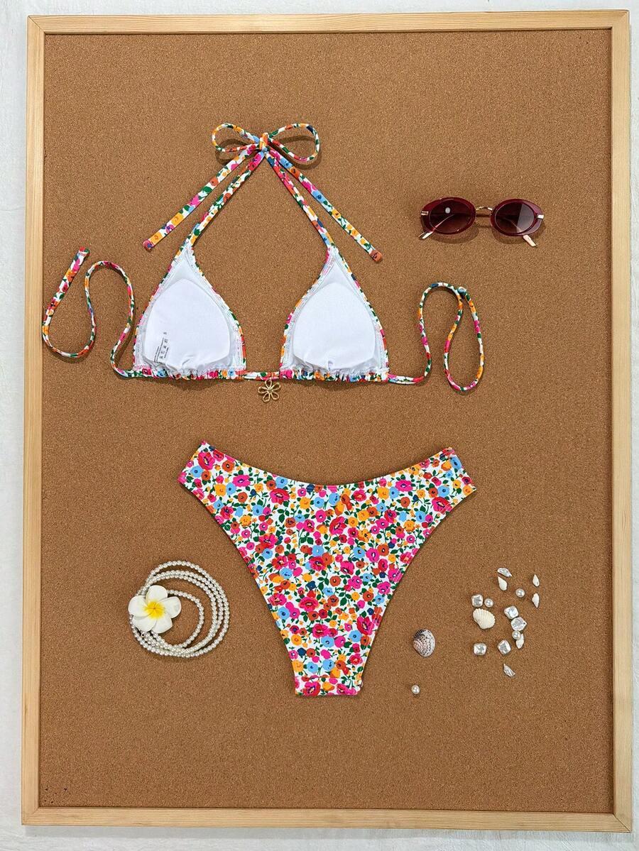 BIKINI DWUCZĘŚCIOWE W KWIATOWY WZÓR