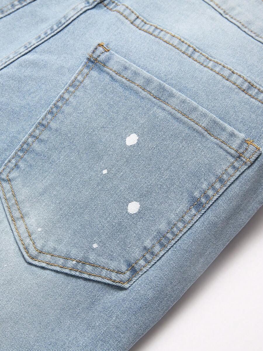 NIEBIESKIE SPODNIE JEANS