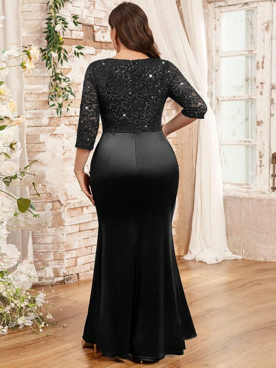 czarna maxi sukienka