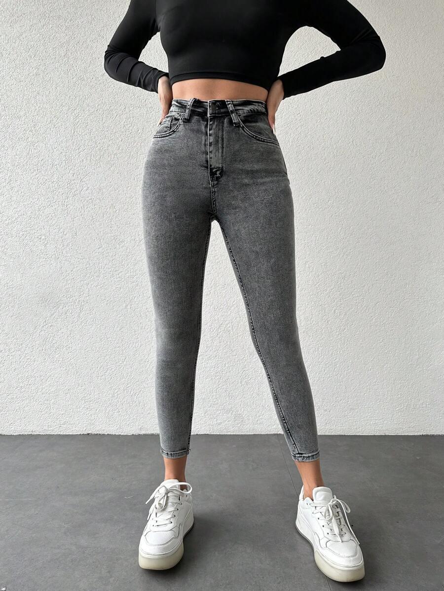 SZARE JEANSY RURKI