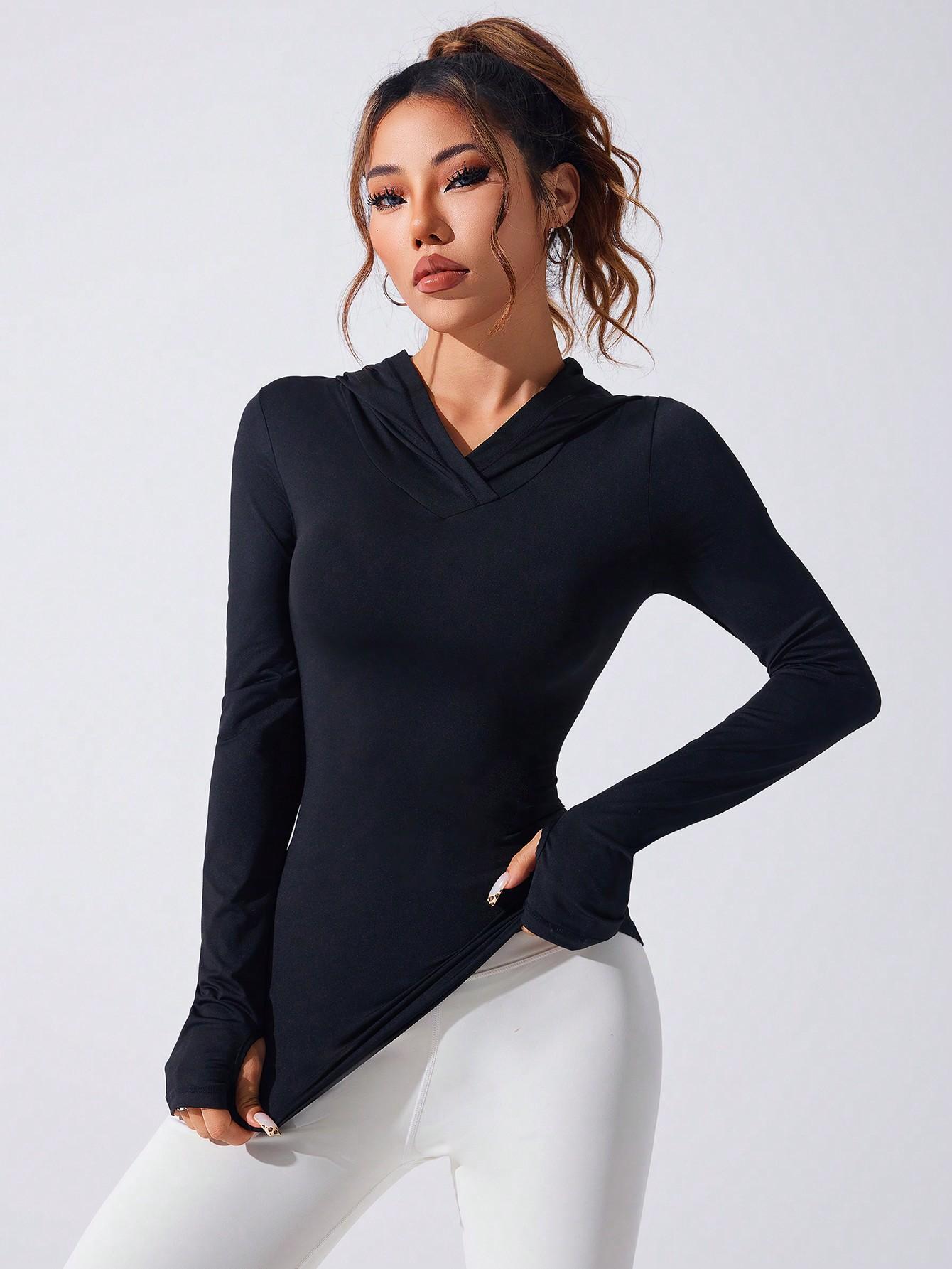 CZARNA BLUZA SPORTOWA
