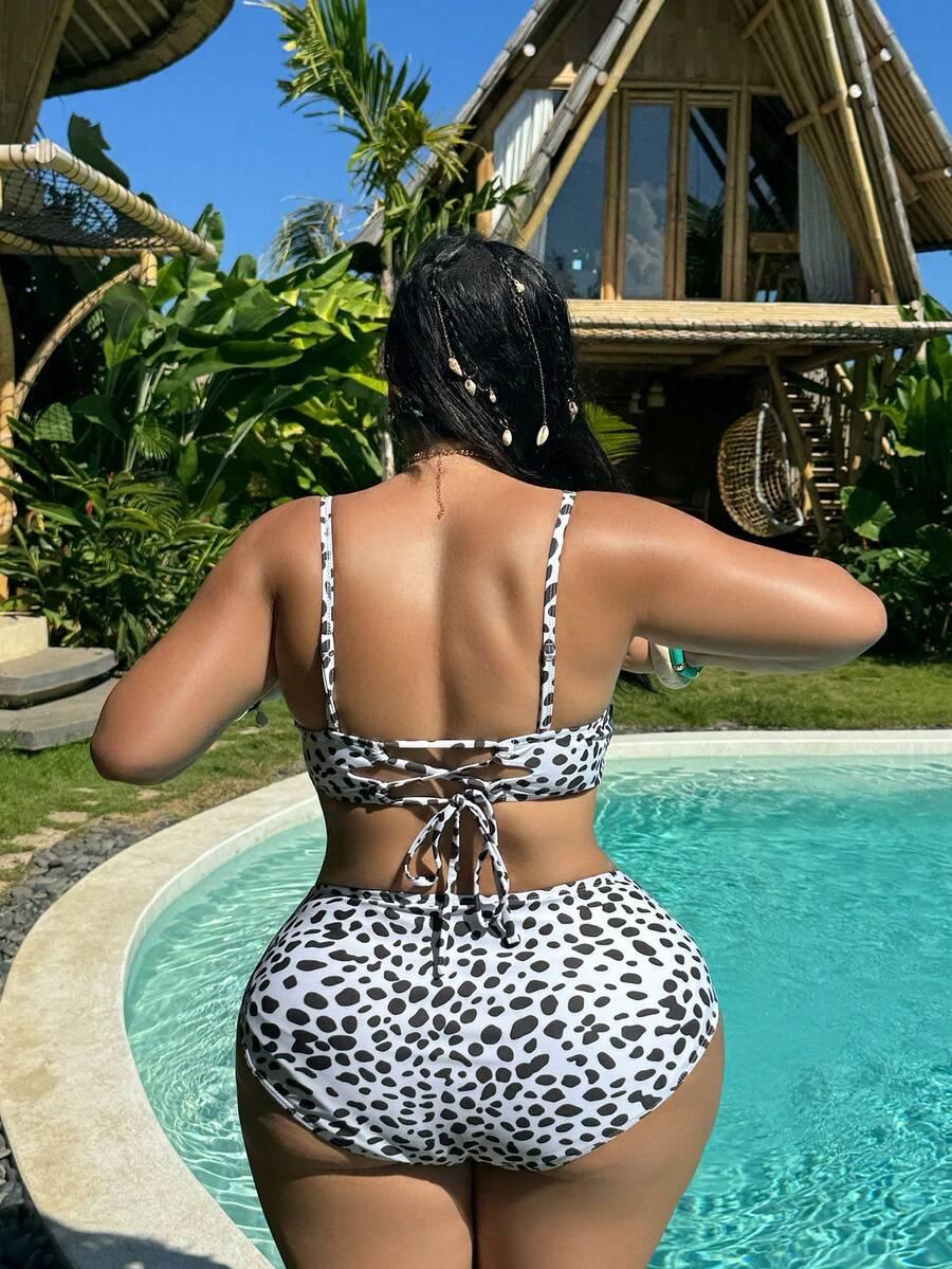 DÓŁ OD BIKINI animal print
