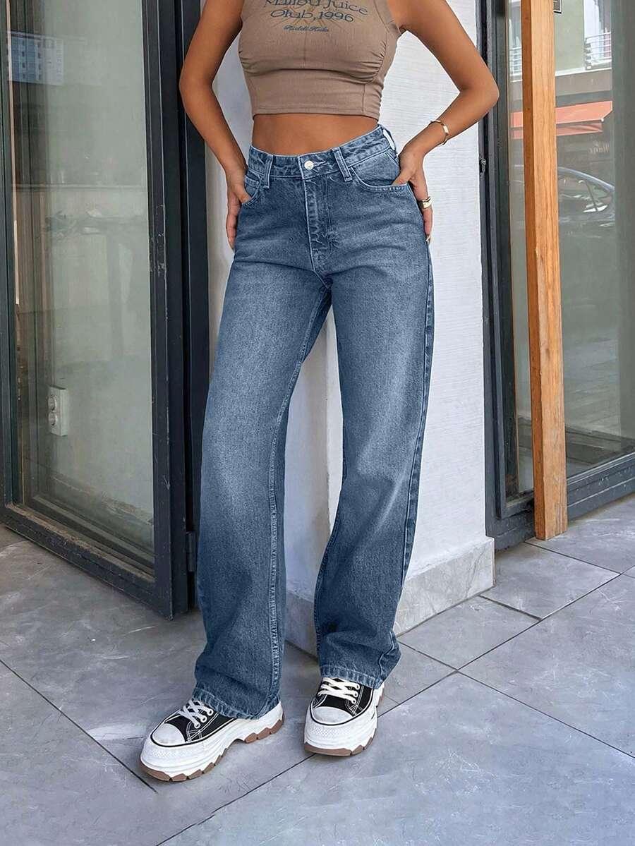 NIEBIESKIE SPODNIE JEANS