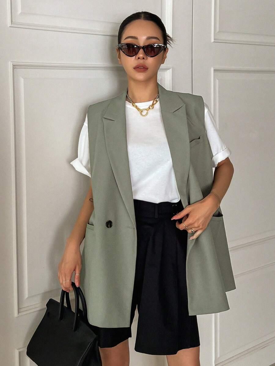 ZIELONA KAMIZELKA OVERSIZE