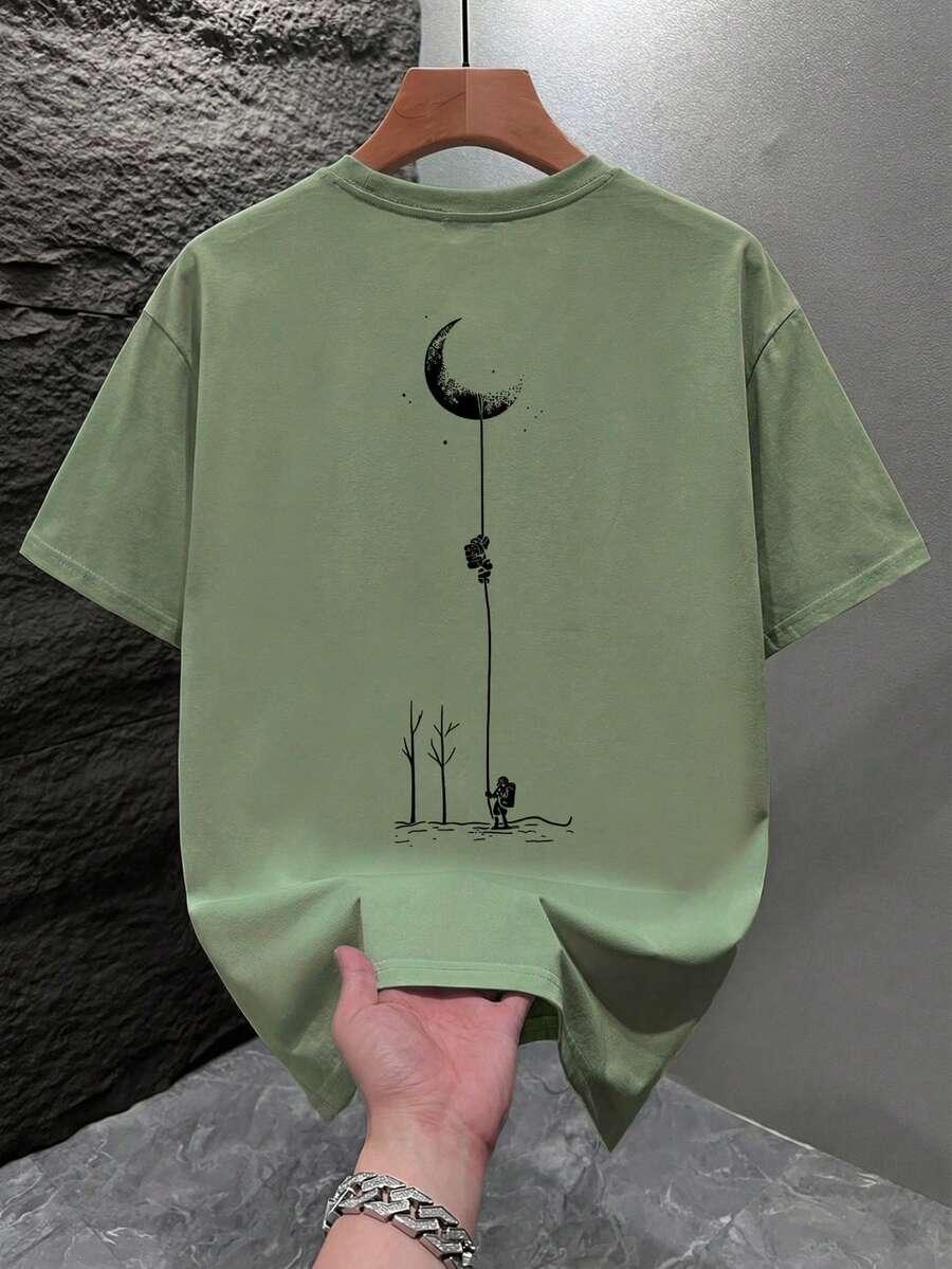zielony t-shirt print