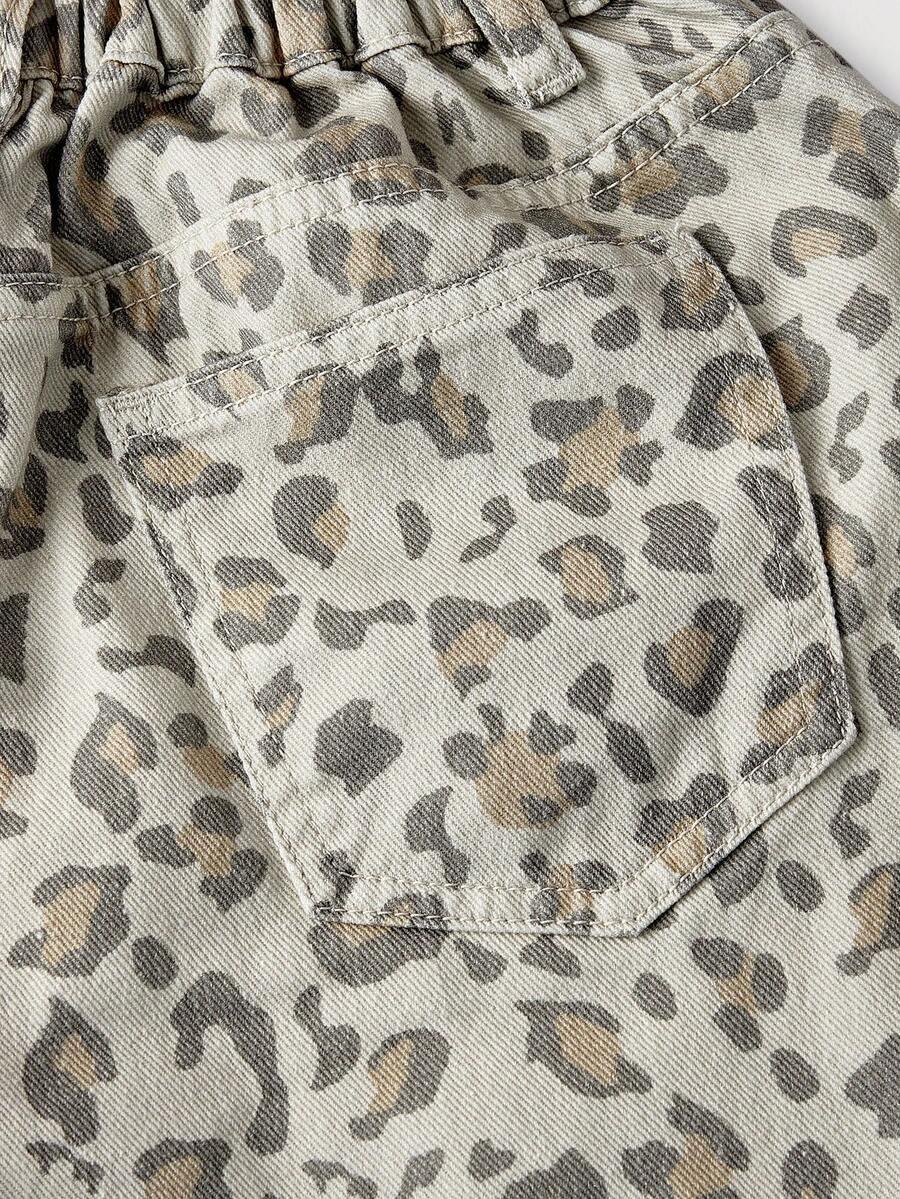 SPODNIE JEANS ANIMAL PRINT