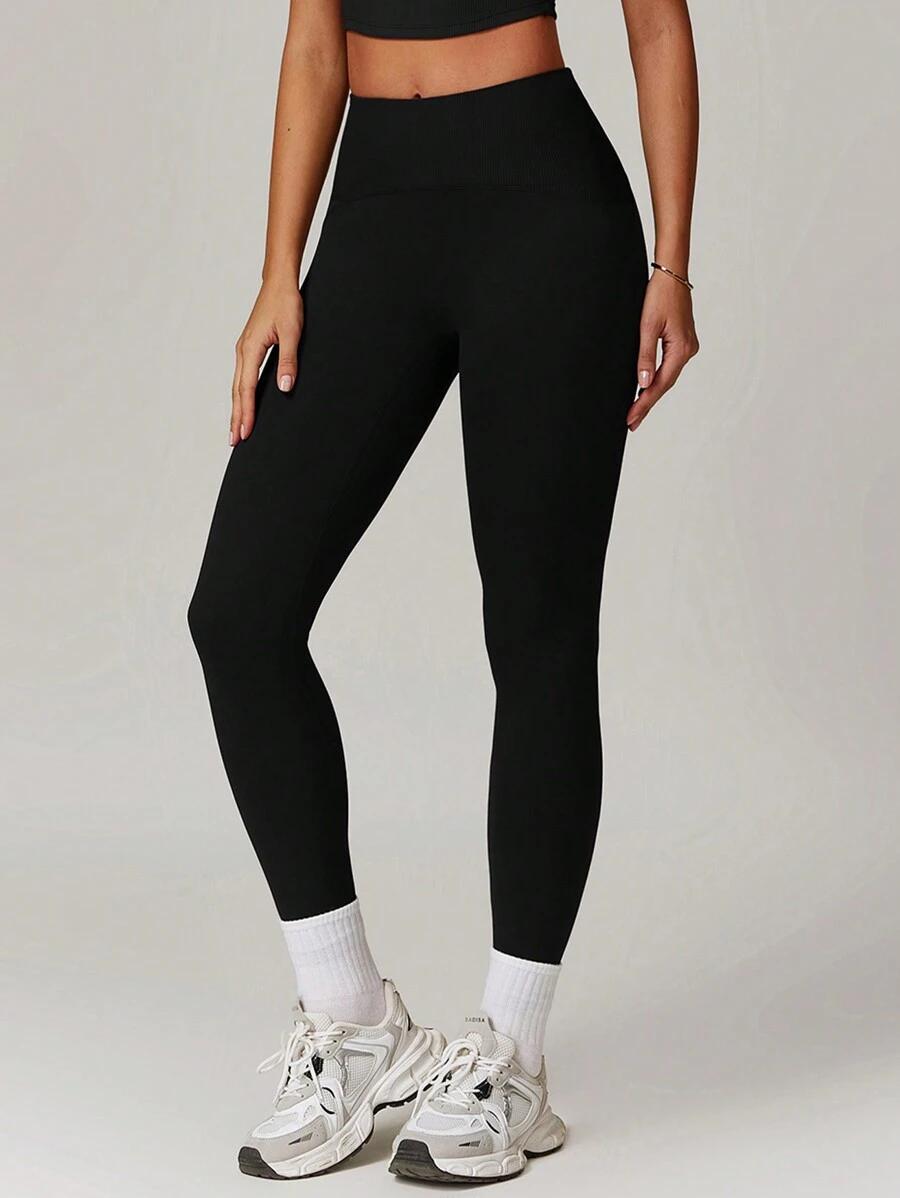 CZARNE SPORTOWE LEGGINSY 