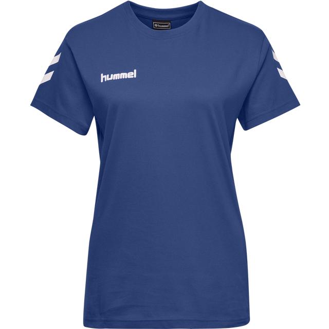 klasyczny niebieski t-shirt basic logo